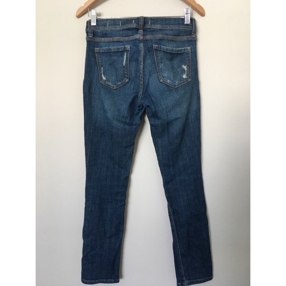 ❌SOLD❌ Low Rise Relaxed Skinny Distressed Jeans - Picture 6 of 7